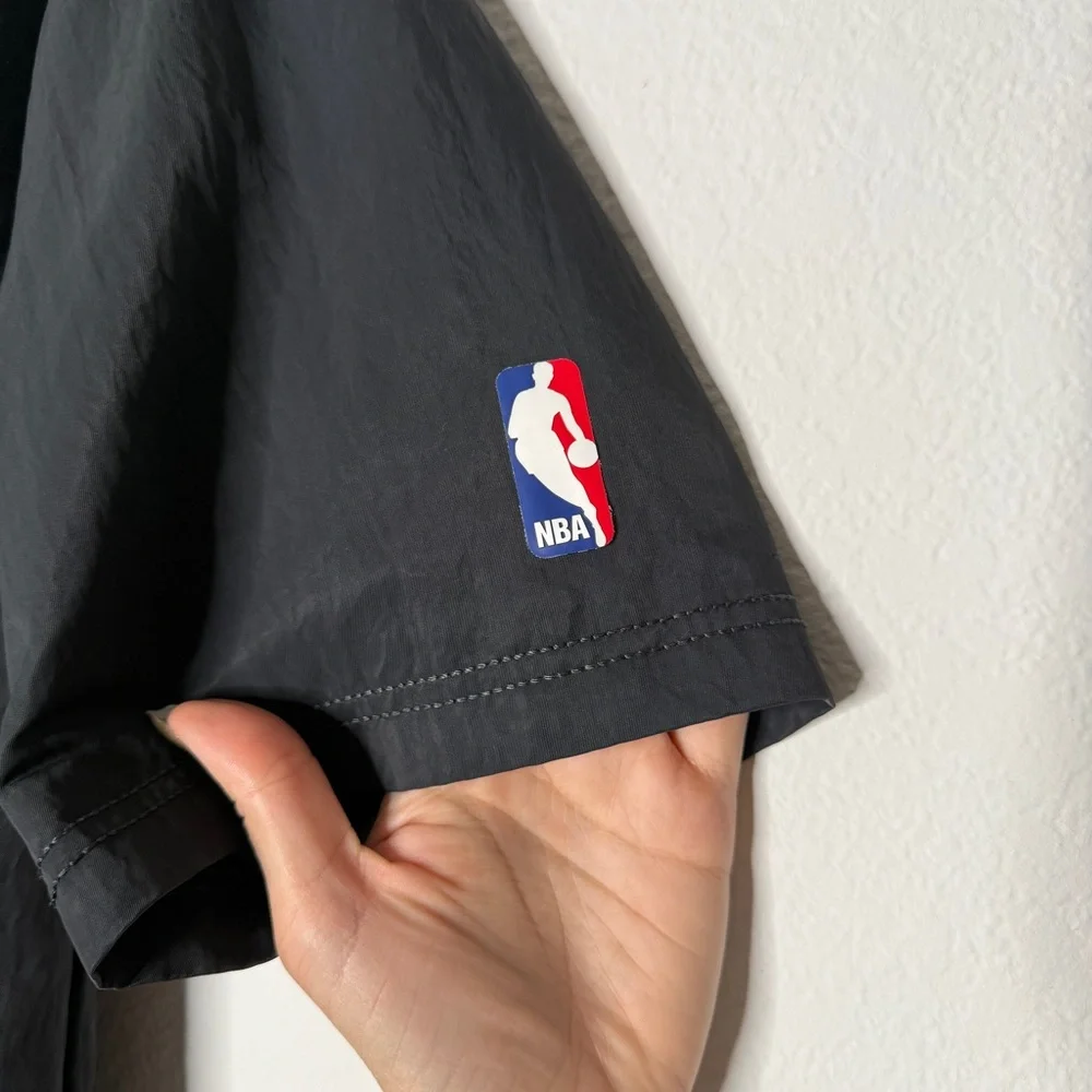 Nike x Fear of God Warm Up Jacket Black Full Zip Mesh Lined NBA Patch XS